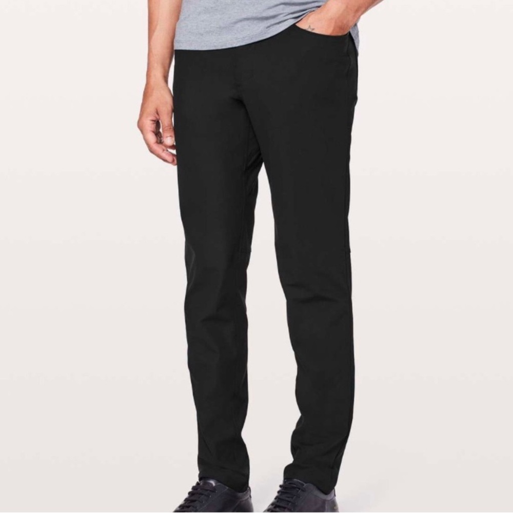 Lululemon ABC Slim Warpstreme Black Pants Size 30